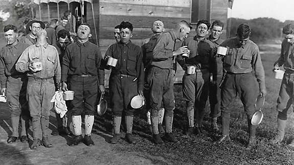 vintage photo during influenza outbreak