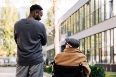 Care taker and older man