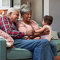 Grandparents with baby