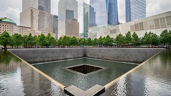 Image of the 9/11 Memorial 