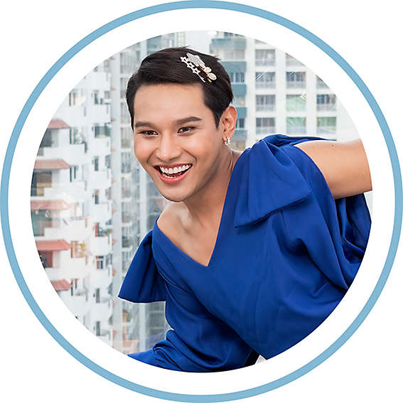 A person smiling