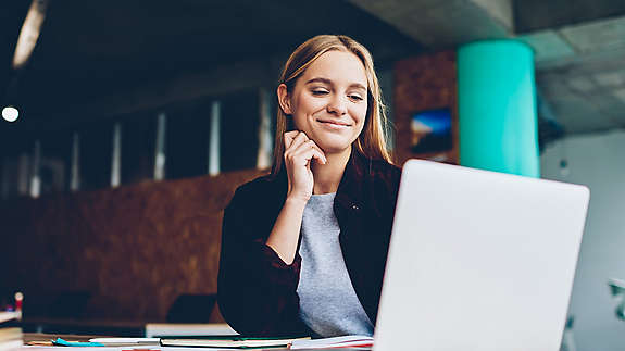 Women working on the computer