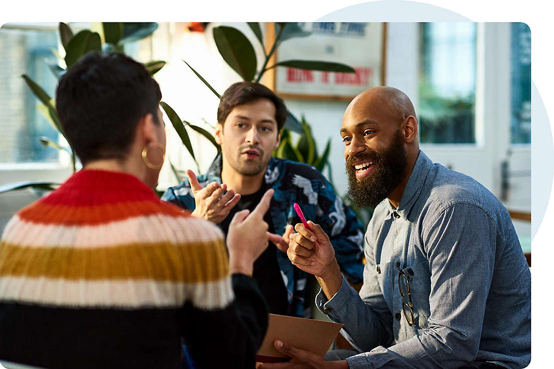 Diverse group in a workshop