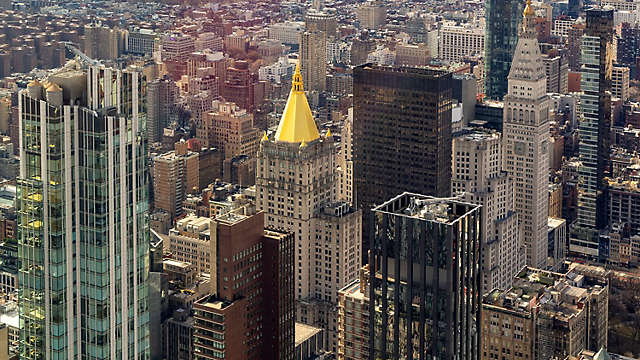 New York skyline with New York Life dome highlighted