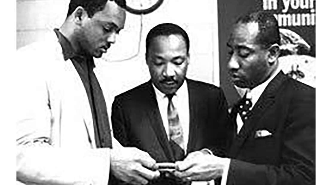 Partners in economic opportunity Cirilo McSween and Dr. Martin Luther