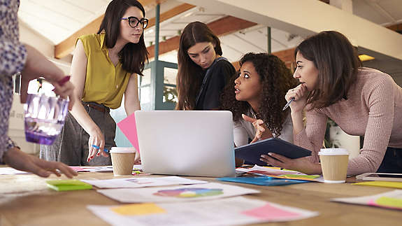 Women working in the office