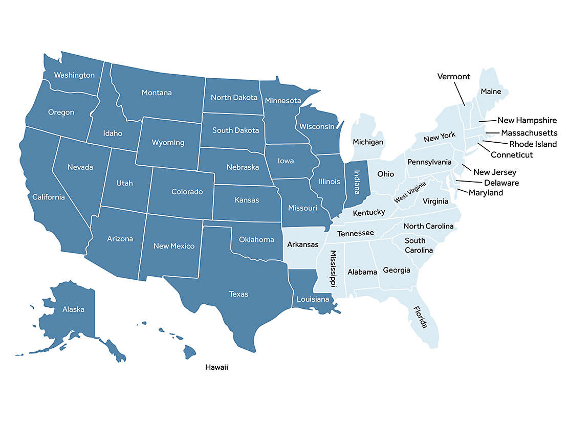GBS Regional Sales Team Map