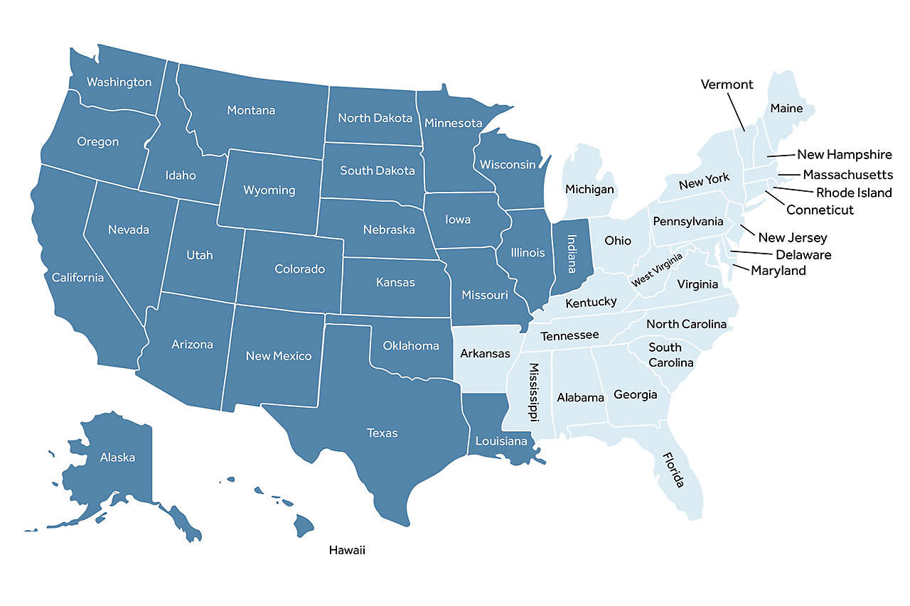 GBS Regional Sales Team Map