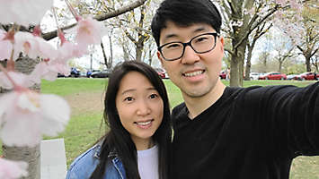 Image of Sarah Choi and another person smiling