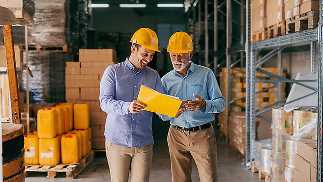 Workers in hardhats