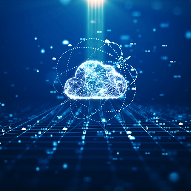 Data cloud graphic