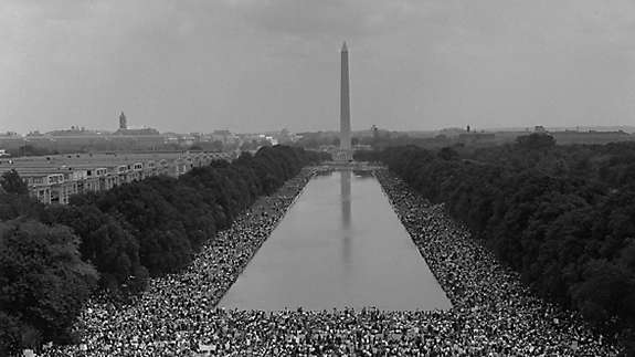  The civil rights march on the National Mall