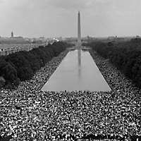  The civil rights march on the National Mall