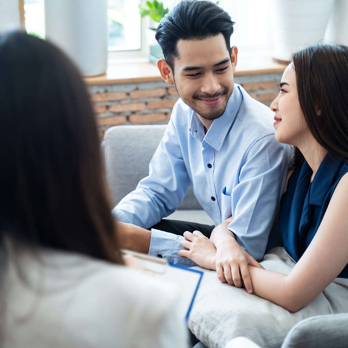 Couple talking