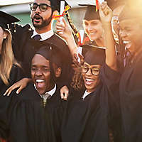 diverse college graduates