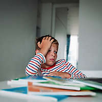 grieving child learning online