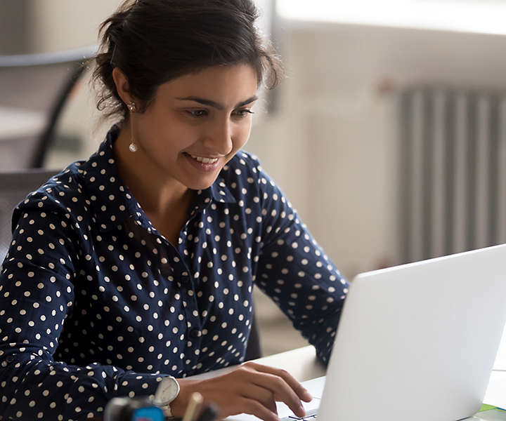 Women working on computer