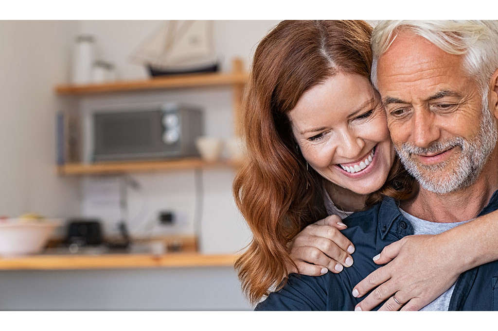 Older couple in a pottery studio