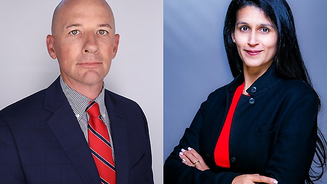 Pictured on left: Christopher Mulch, Pictured on right: Ridhika Nayar