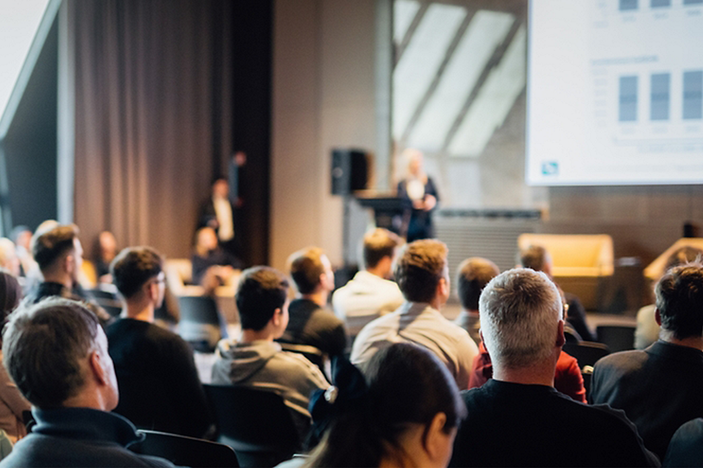 People at a conference