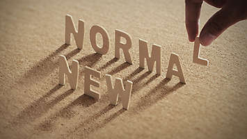  Image showing the words New normal