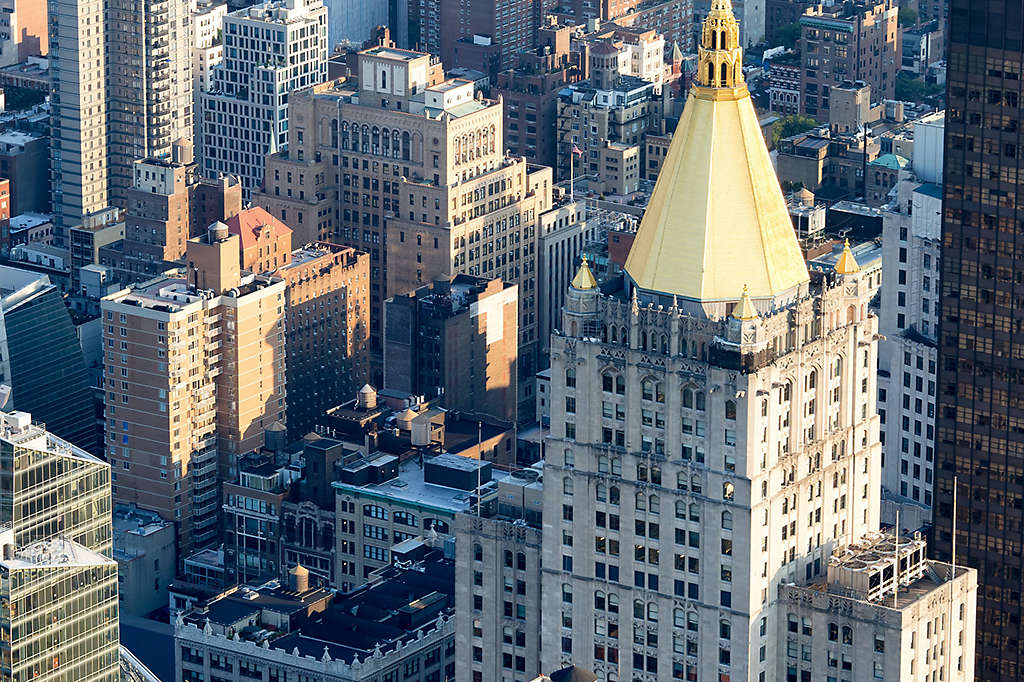 Aerial view of city