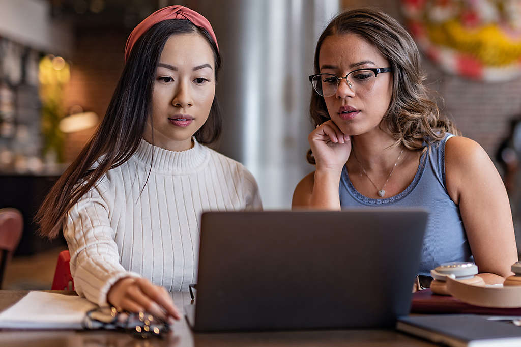 Corporate Two Women at Computer