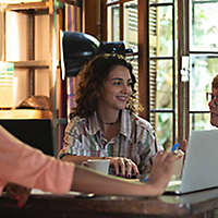 Talking to elderly women about retirement