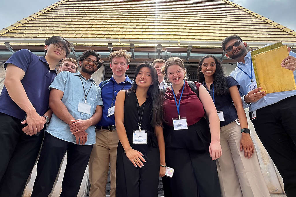 group of interns during Dome Tour