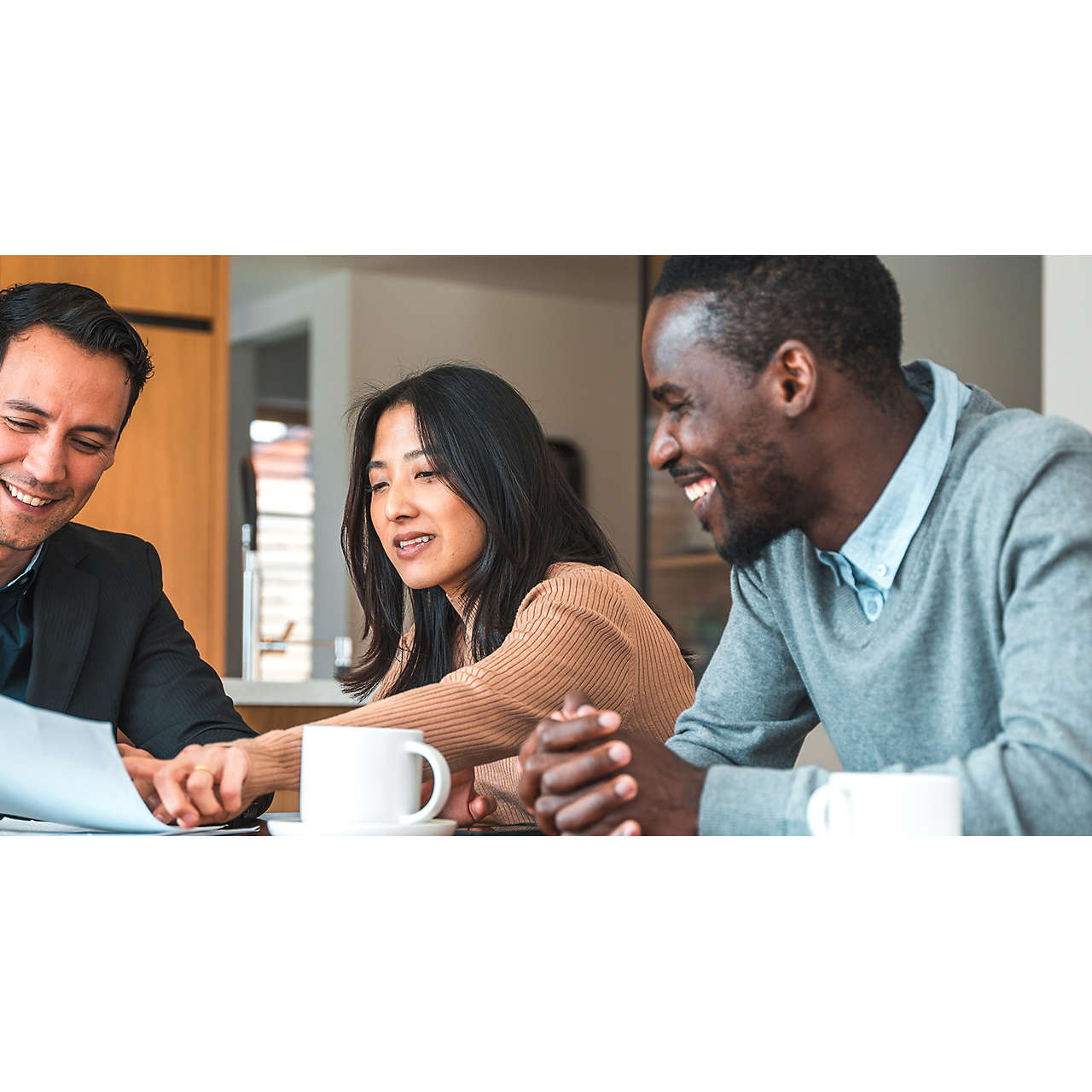 Couple buying a new house