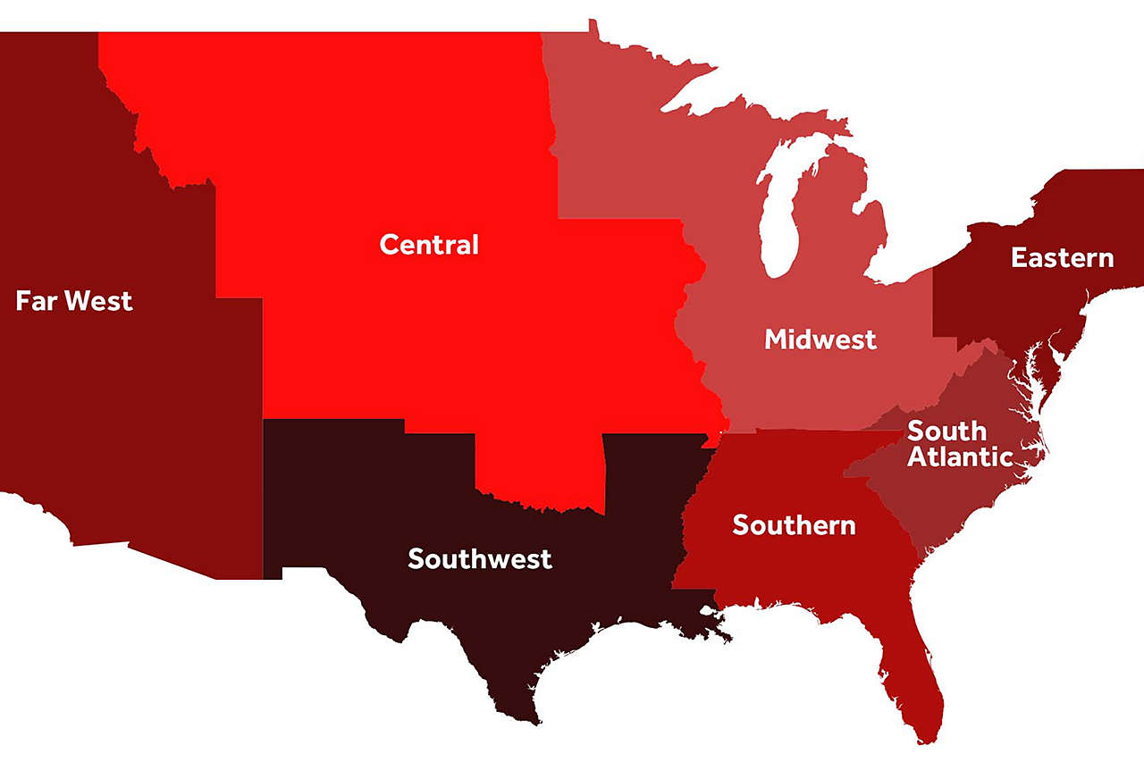 Regional map