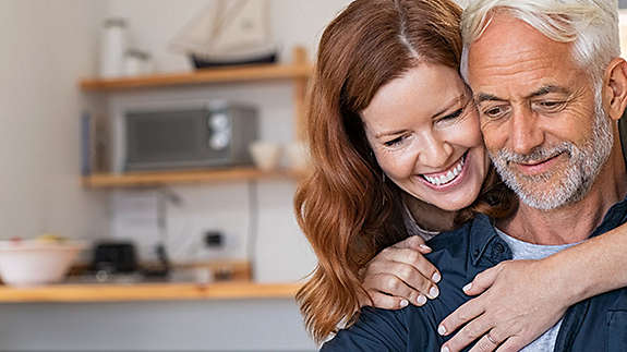 Older couple in a pottery studio