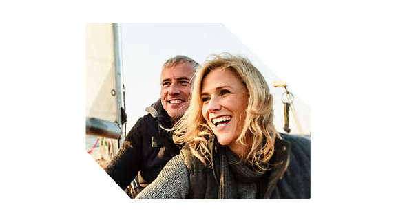 Man and women on sailboat
