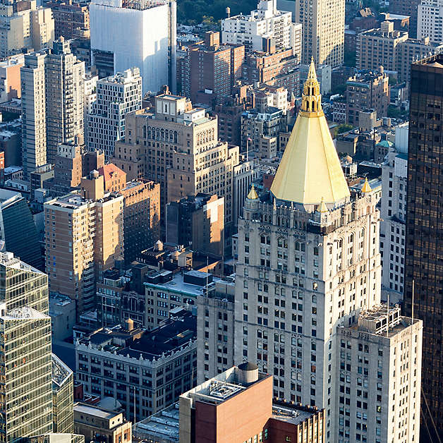Aerial view of city